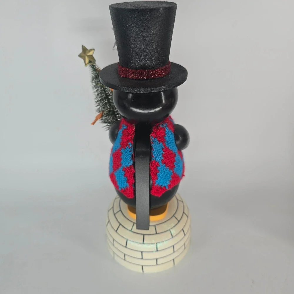 Pier 1 Penguin Nutcracker Christmas Igloo Top Hat Tree Figurine 13.5